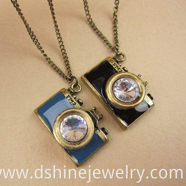 Camera Pendant Necklace